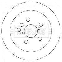 BORG & BECK Тормозной диск BBD4361